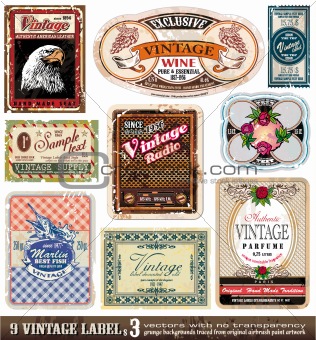 Vintage Labels Collection - Set 3