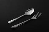Fork  and   spoon