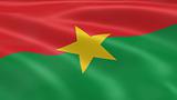 Burkinabé flag in the wind