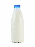 milk in plastic bottle