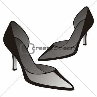 illustration of high heel pair of shoes