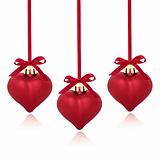 Red Heart Christmas Baubles