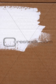 Cardboard with brush lines