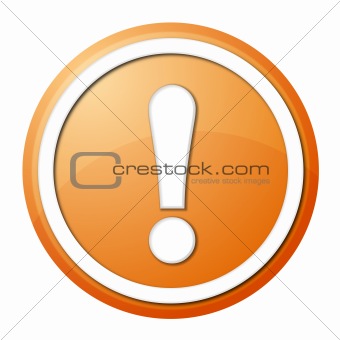 orange exclamation point button
