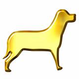 3D Golden Dog