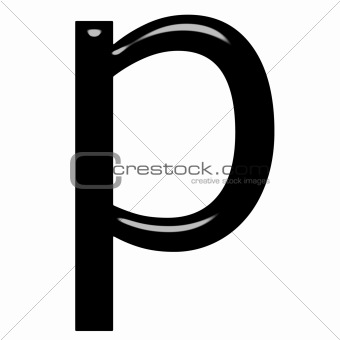 3d letter p