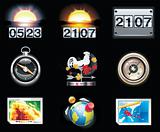 Vector weather forecast icons. Part 4