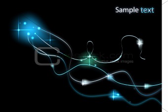 Abstract glowing blur background. Vector