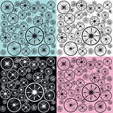 Background with circles in different colors