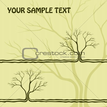 background with a tree