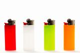 colorful lighter row