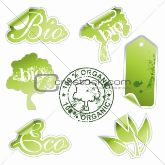 green eco stickers
