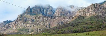 Rocky mountain panorama.