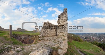 Summer ancient fortress ruins