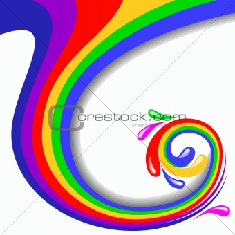 Colorful swirl vector illustration