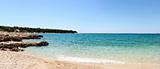 Panorama of beautiful beach in Croatia