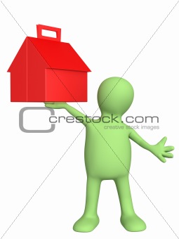 Puppet with house