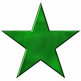 3D Green Star