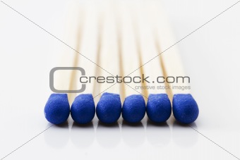 blue match heads