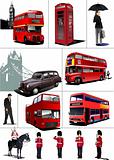 Some London images. Vector illustration