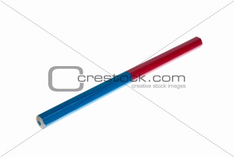 Red and blue pencil 