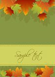 Autumn card background, vector