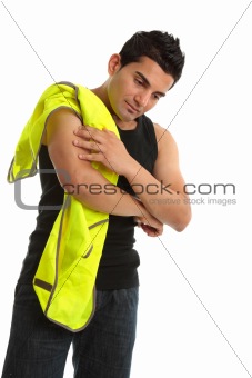 Building construction worker injury