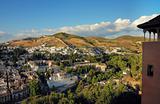 city view from Alhambra palace, Granada, Spain