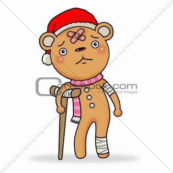 Sad gingerbread bear