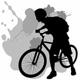 Teenager With Bike