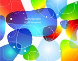 Abstract blobs water background, Vector