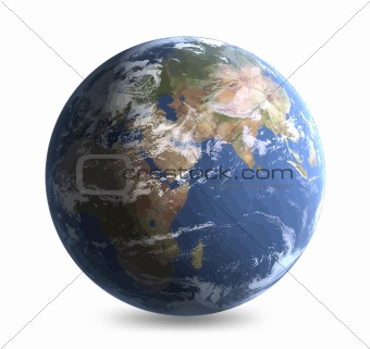 World globe - editable vector