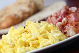 Scrambled eggs and bacon