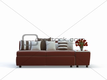 stylish violet sofa