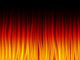 Realistic Fire Flames. Color and forms are editable.