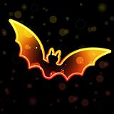Orange Transparent Bat for Halloween