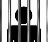 Man behind bars in jail