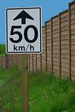 50 km/h sign