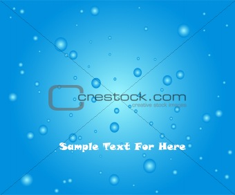 Abstract Background Water Drops. Vector