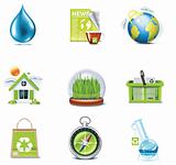 Vector ecology icon set. Part 3
