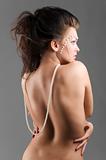 woman with naked shoulder