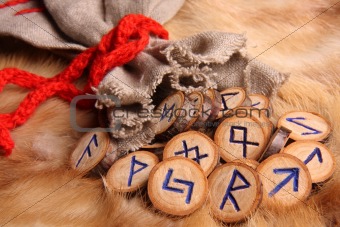 Runes close-up