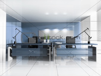 Workplace at modern office 