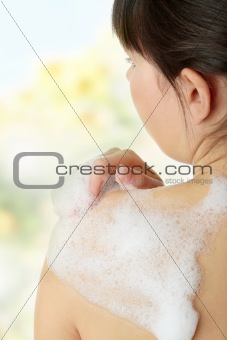 Washing her body