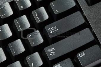 Computer keyboard isolated
