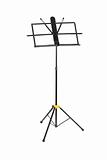 Empty music stand isolated