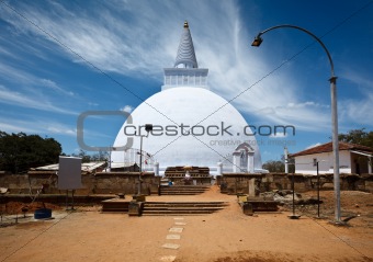 Mirisavatiya Dagoba (stupa) in Anuradhapura, Sri Lanka