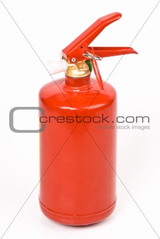 Fire extinguisher isolated