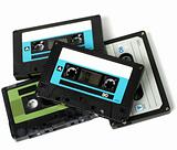 Several audio cassettes isolated