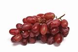 Bunch of red grapes isolated